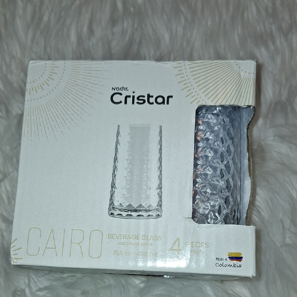 Cairo Clear Beverage Glasses - Set of 4